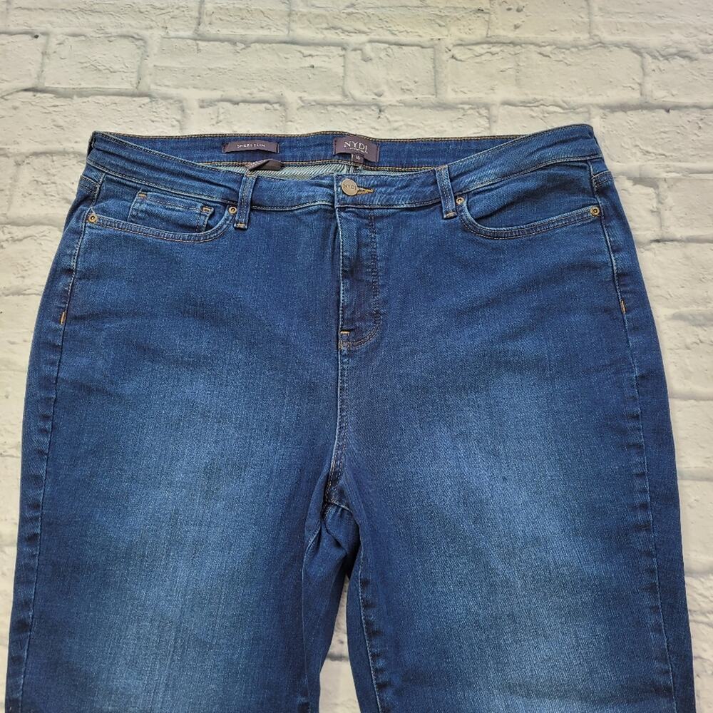 NWOT NYDJ Sheri Cooper Slim Leg Dark Wash Jeans Lift Tuck Slimming Stretch sz 18 - Picture 7 of 16